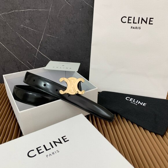 Celine Triomphe Belt Black Triomphe - Picture 4 of 9